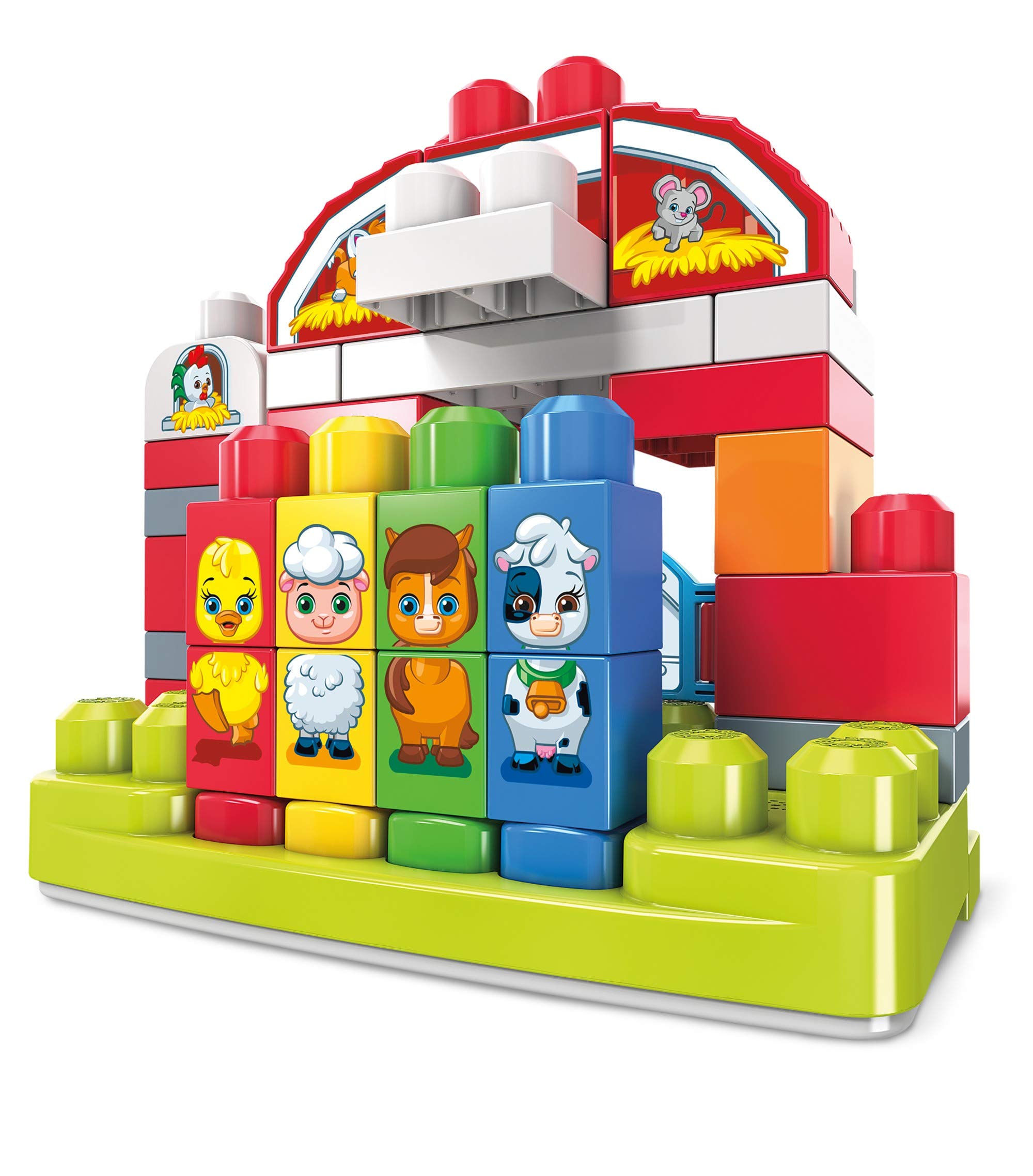 MEGA Bloks GCT50 - Musikspaß-Bauernhof mit 46 Teilen, Spielzeug ab 1 Jahr