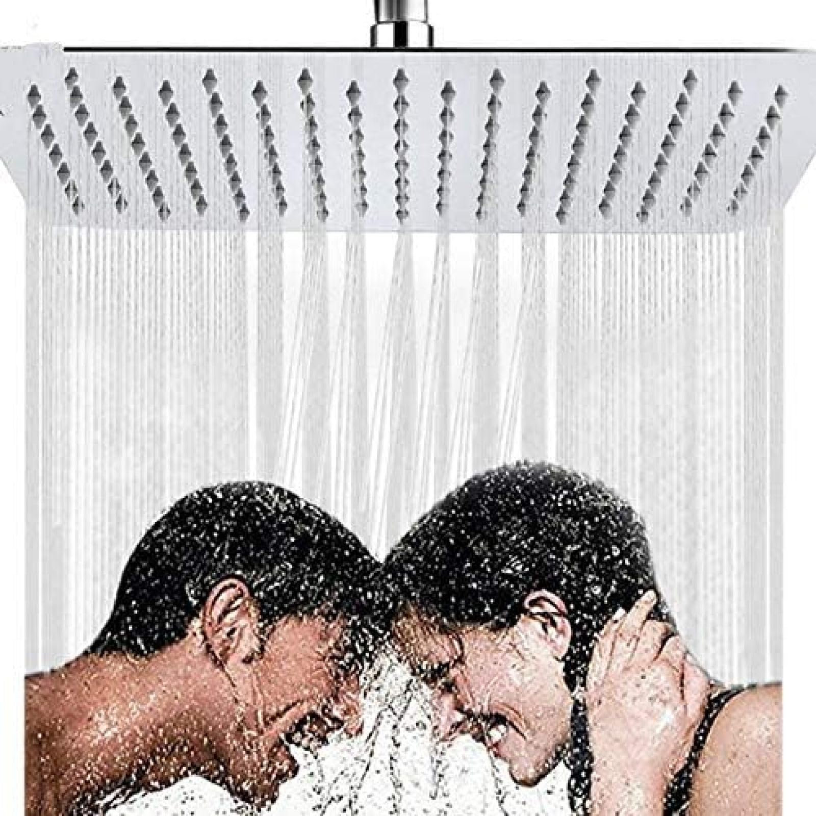 Set di rubinetti termostatici per Doccia a 2 Vie, soffione Doccia a Pioggia Ultra Sottile, doccetta a 3 Vie, Miscelatore termostatico a Maniglia Singola, Set Completo da 16 Pollici, Set Comp