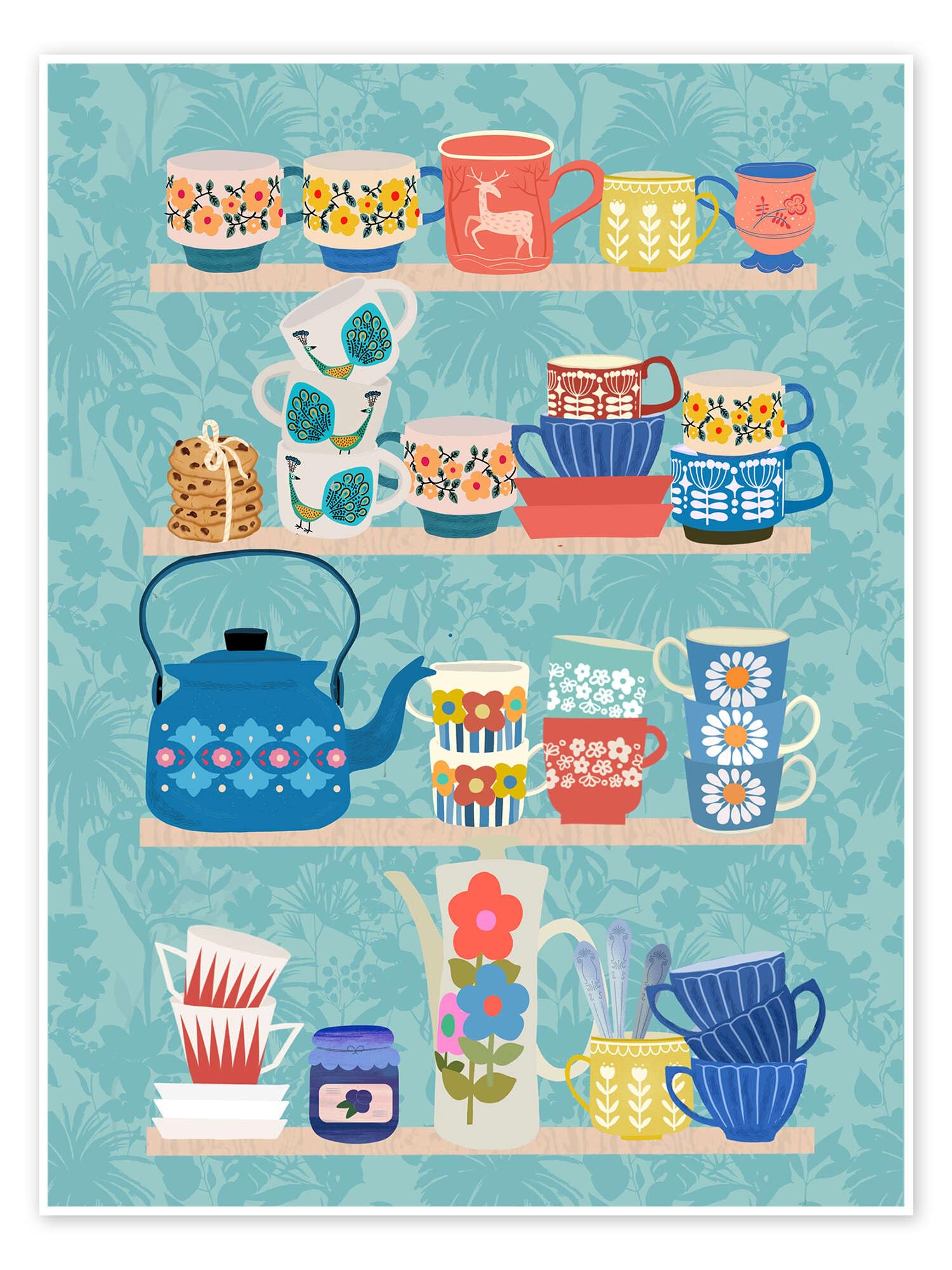 Vintage Scandi Ceramics Plakat