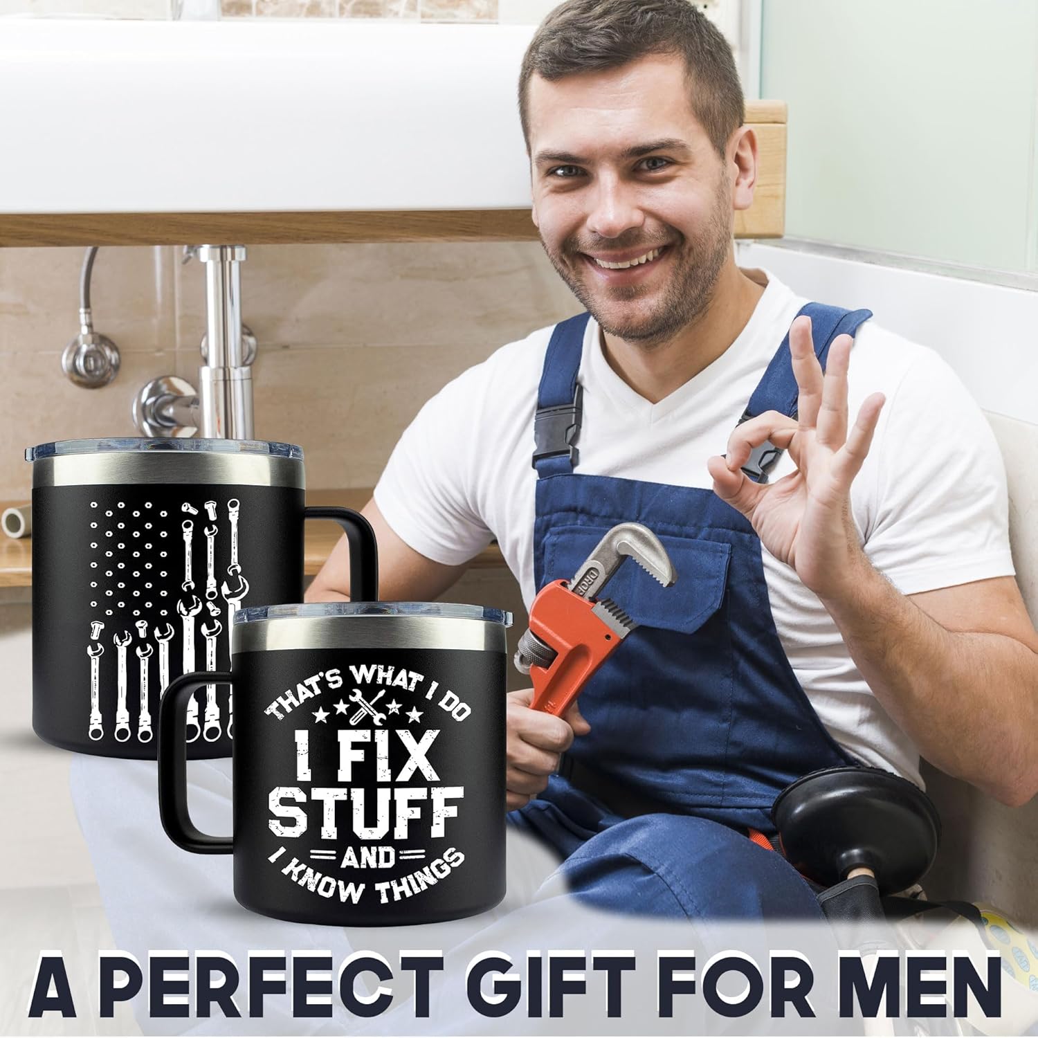 Christmas Gifts for Men, Dad, Husband - Birthday Gifts for Mens Unique - Stocking Stuffers for men, Dad - Dads Birthday Gift Ideas - Funny, Gag mens Gifts for Christmas, Birthdays - 14Oz Men Mug - Image 3