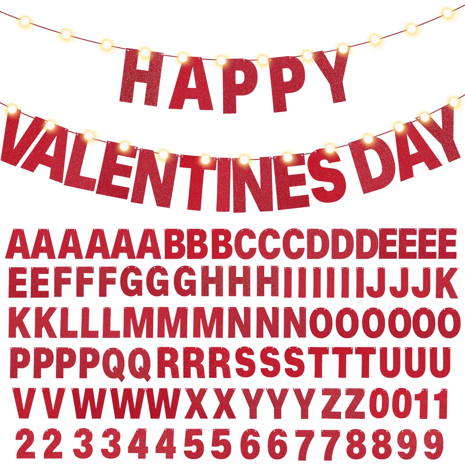 Snapklik.com : TaoBary 112 Pcs DIY Letter Custom Banner Glitter ...