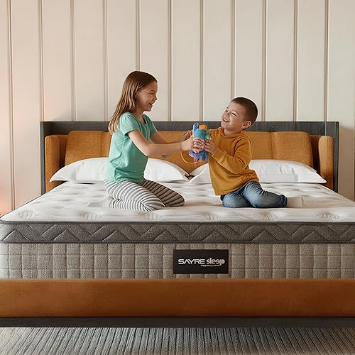 Miniatura 7 de Sayre - Colchón híbrido individual de 10 pulgadas en una caja, soporte firme, espuma viscoelástica de gel refrescante, diseño de resortes en