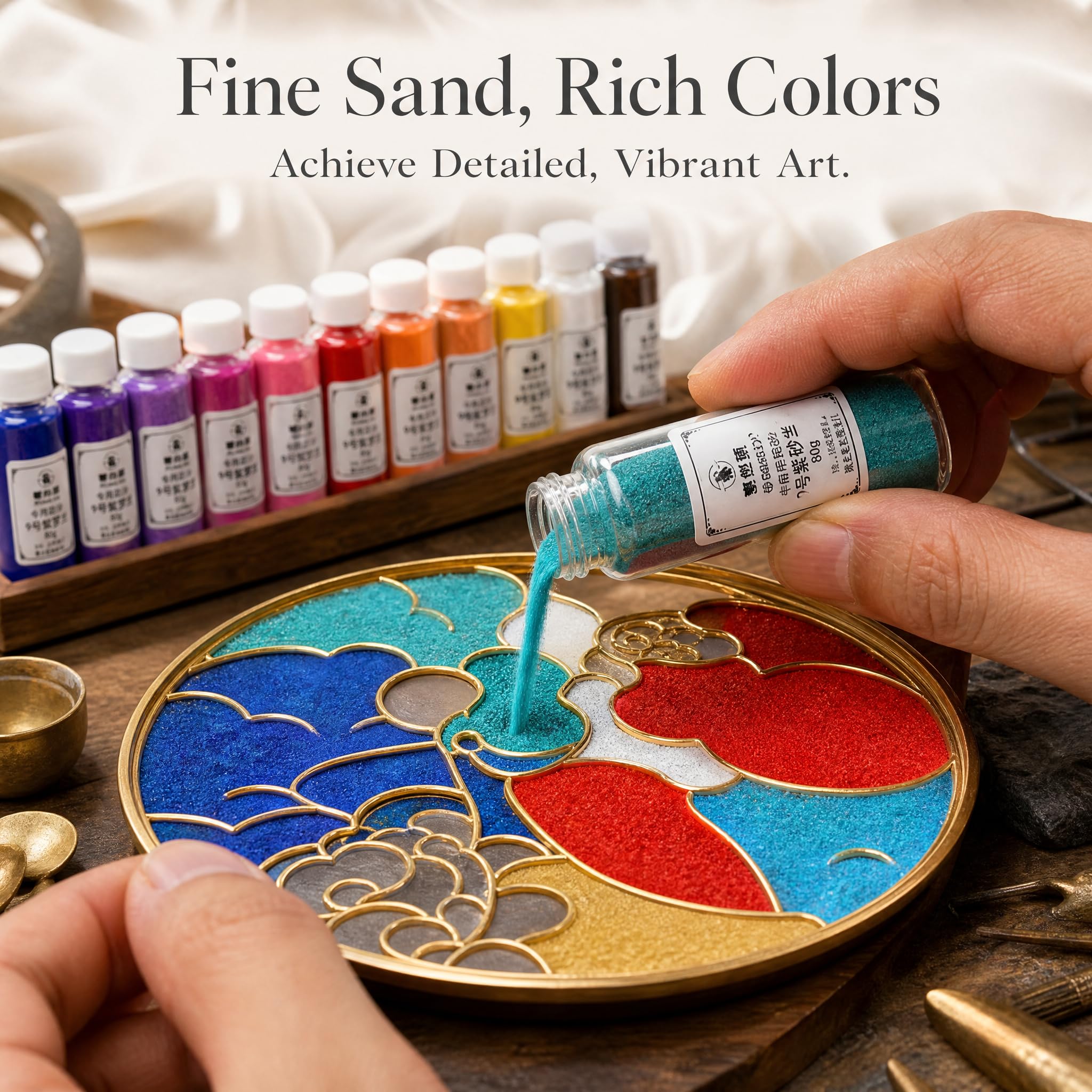 SZLIFE Sabbia Colorata per Pittura