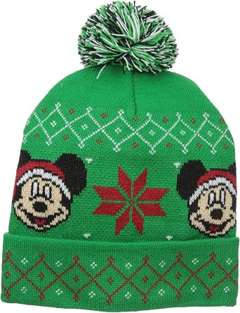 Mickey Fair Isle Intarsia Knit Beanie 