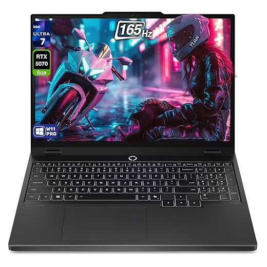 Lenovo Legion 5i Gen 10 Gaming Laptop, Intel Ultra 7-255HX, 32 GB DDR5 RAM, 1 TB PCIe SSD, 15.1" WQXGA (2560x1600) Display, Nvidia G-Force RTX 5070, 24-Zone RGB Keyboard, W11 Pro, Eclipse Black