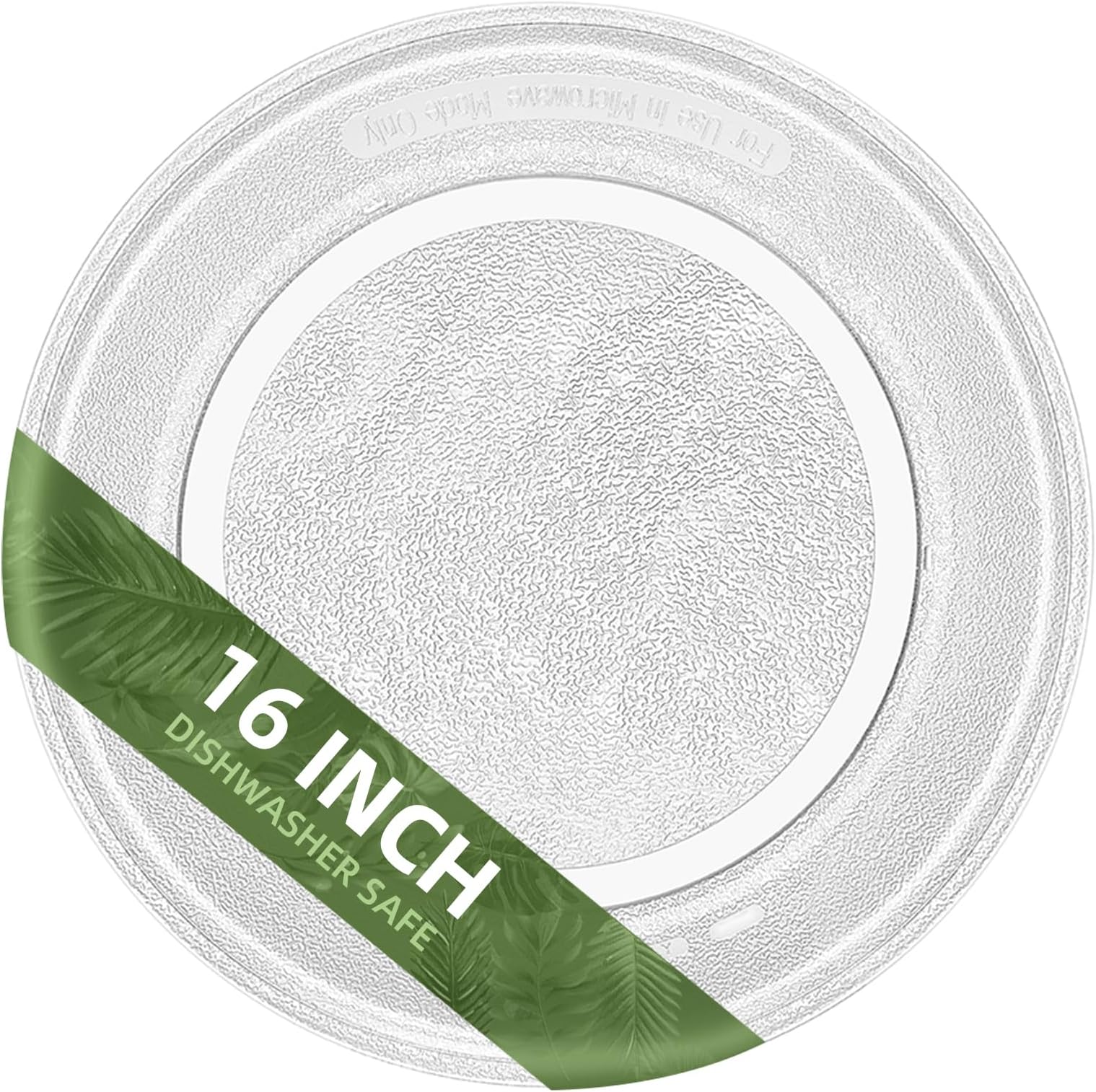 Gemroom 16" Flat Bottom Microwave Glass Plate