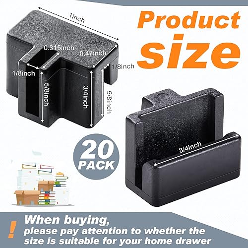 Miniatura 2 de 20 clips colgantes para riel de archivos, almacenamiento especial, carpeta de archivos negra, clip de riel de plástico, carpeta de plástico para