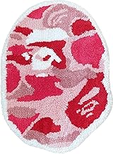 Bape Rug - Handmade & Premium - 28in W * 20in L (70 * 50cm) - Hypebeast Rug Decor - Living Room, Bedroom, Children Room - A Bathing APE Rug (Camo Pink)