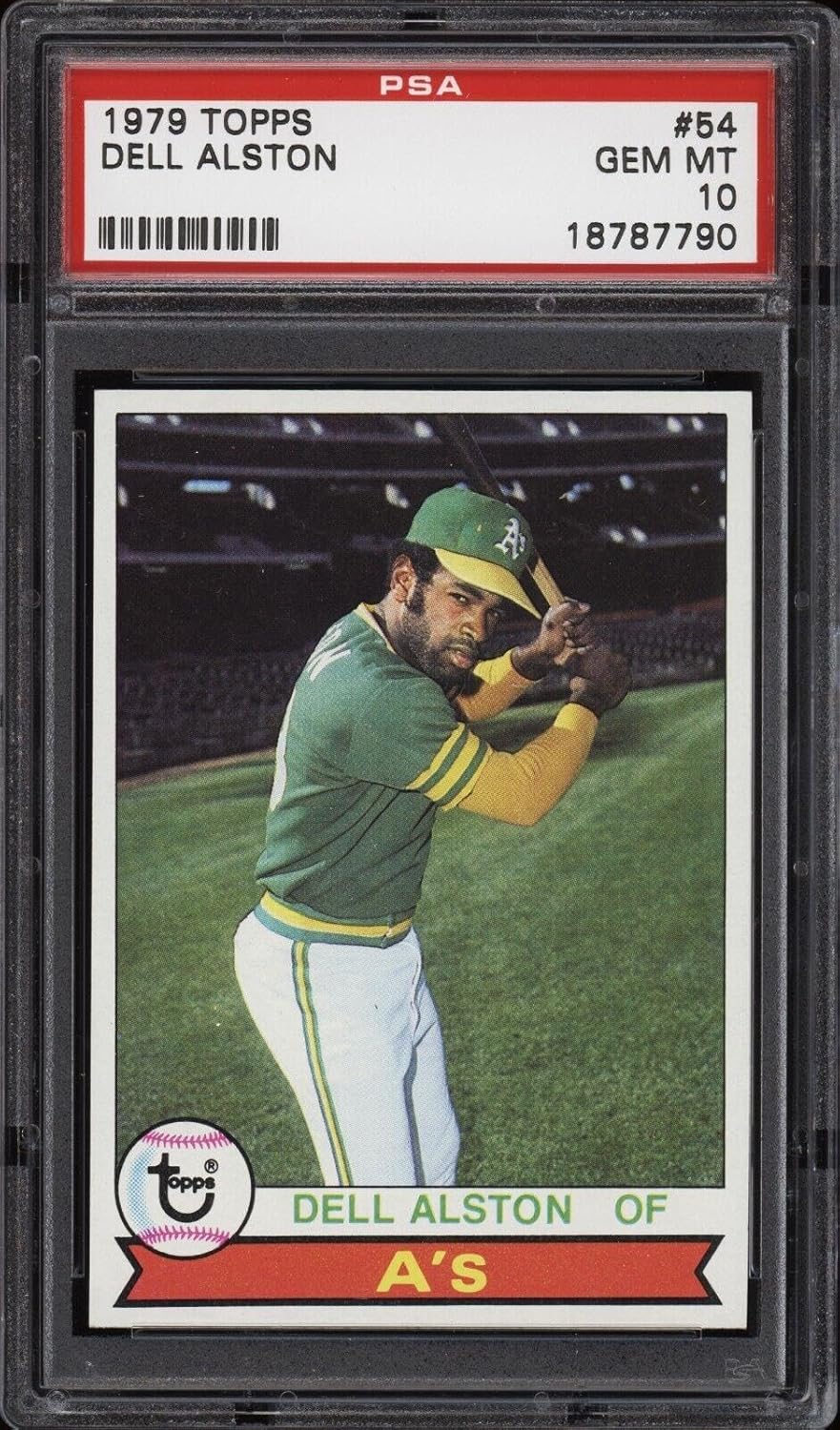 1979 Topps #54 Dell Alston - A's - PSA 10-18787790 - Baseball Card - Slabbed Baseball Cards