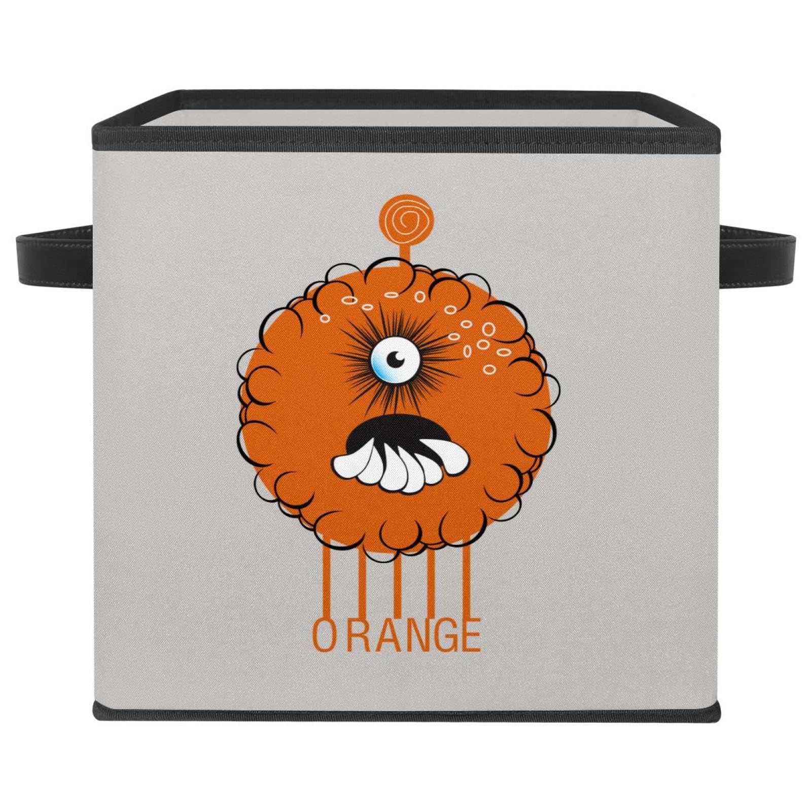 Cube organisateur pliable contre le désordre des jouets et livres motif robot