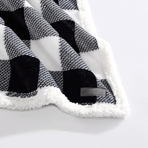 Miniatura 3 de Eddie Bauer - Manta King, ropa de cama reversible de vellón de sherpa, lana cuadriculada, decoración del hogar para todas las estaciones (cuadros