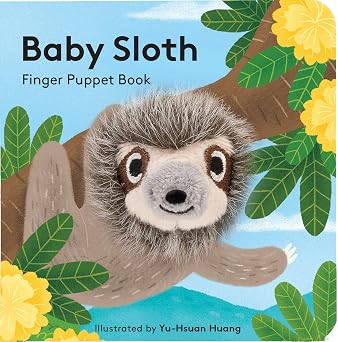 Baby Sloth Finger Puppet Book Finger Puppet Book for Toddlers and Babies, Baby Books for First Year, Animal Finger Puppets Baby Animal Finger Puppets, 18