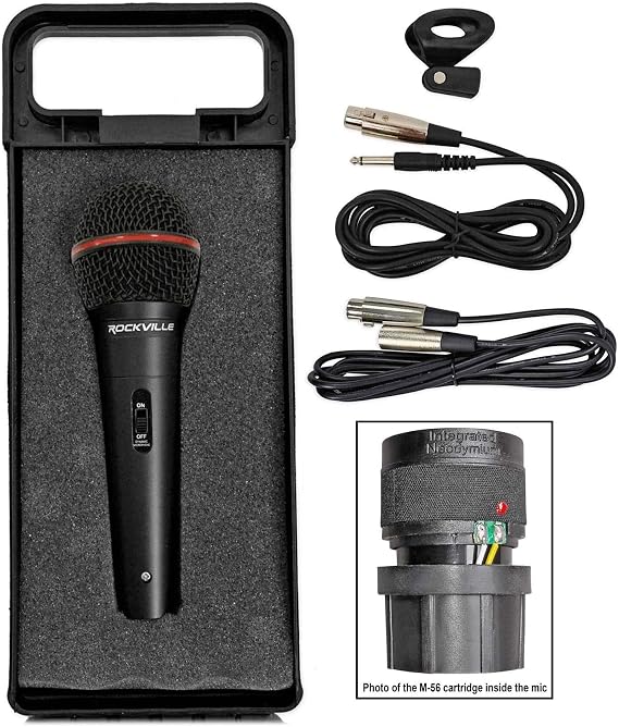 حزمة التوفير الصوتي: Focusrite Clarett + 4Pre واجهة تسجيل الصوت USB-C ، 4 حزم مسبقة للميكروفون / JFET / ADAT مع Rockville RMIC-SR المحمولة DJ تسجيل صوتي ميكروفون سلكي + كابل + حالة ميكروفون (عنصران)