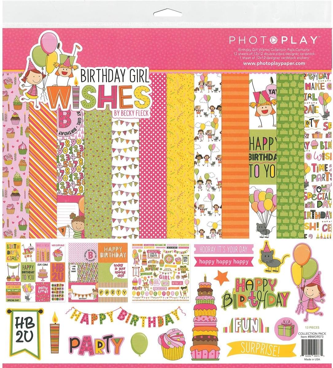 Photoplay Paper BGW Collection Pack 12x12, 12-x-12-Inch