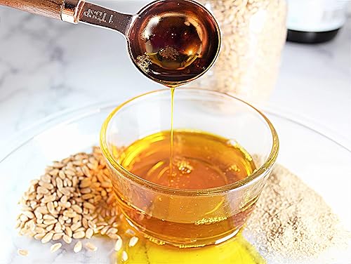 Vista 4 de Viobin Aceite de germen de trigo – 16 onzas líquidas – Hecho de germen de trigo orgánico real – Uso como aceite de germen de trigo para la piel