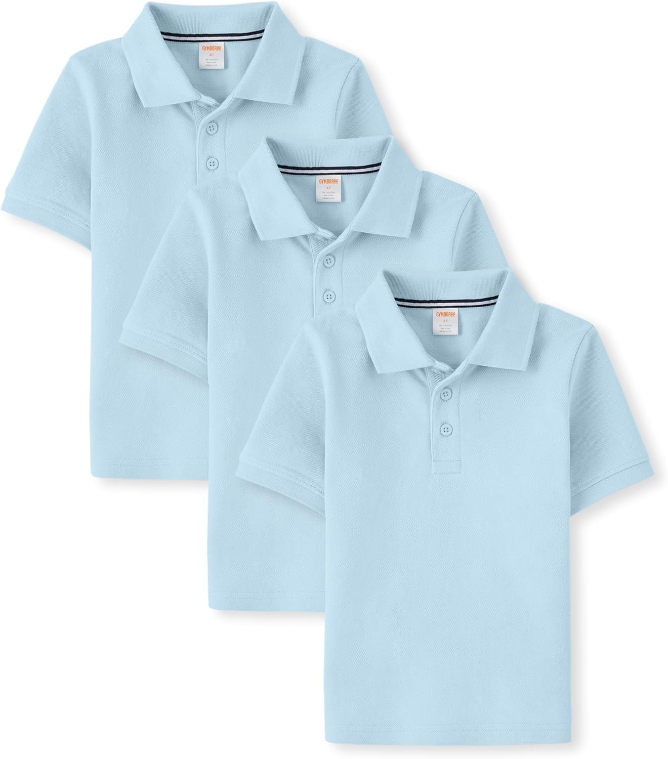 Gymboree Boys and Toddler Short Sleeve Polo Shirt Multipack