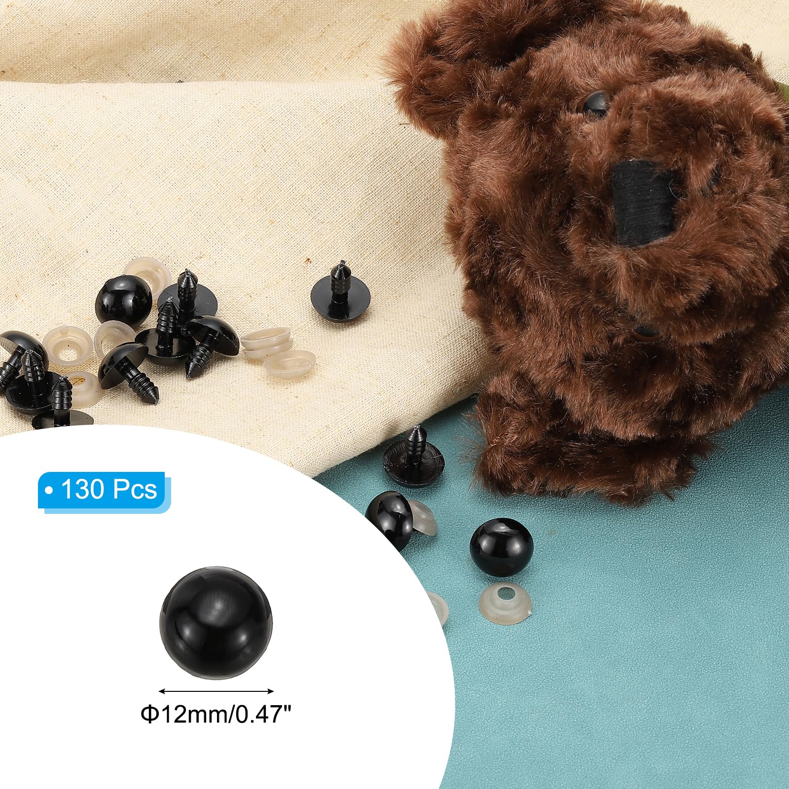 PATIKIL 12mm Safety Eyes - Image 2