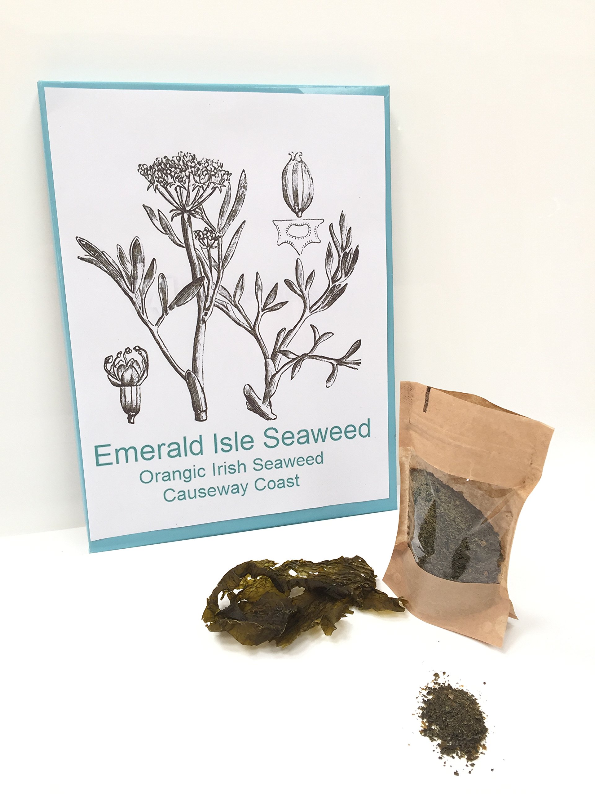 Emerald Isle Seaweed Organic Flakes Granules Herbs, Dulse, Sweet Kelp, Kombu, Sea Spaghetti, Bladder Wrack, Salt Replacement, Flavour Enhancer (Sweat Kelp)