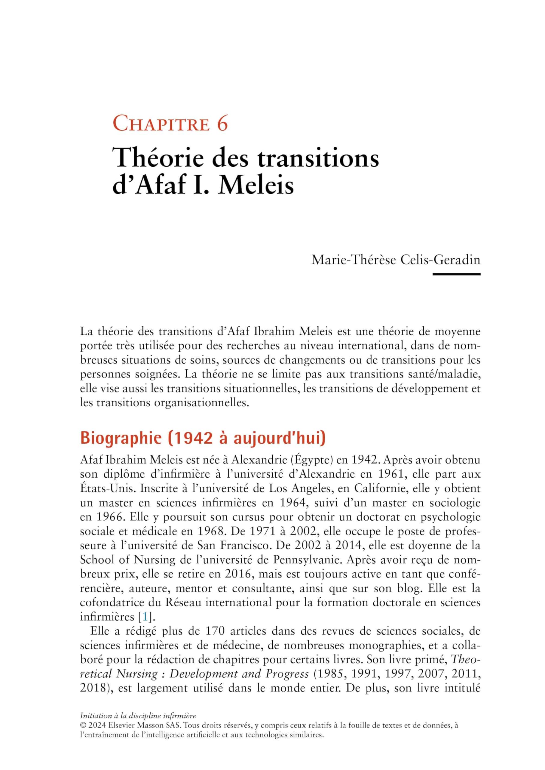 Initiation À La Discipline Infirmière: Une Sélection De Concepts Et Théories En Sciences Infirmières: Une Sélection De Concepts Et Théories En Sciences Infirmières
