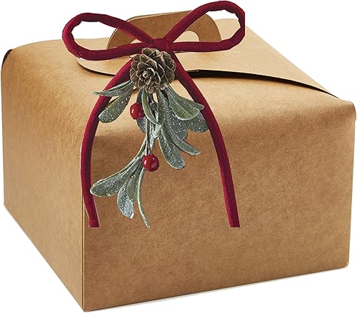 Miniatura 5 de Pastry Chef's Boutique Deluxe Kraft - Cajas grandes de cartón Panettone de 8 x 8 x 7 pulgadas, solo cajas, paquete de 6 cajas