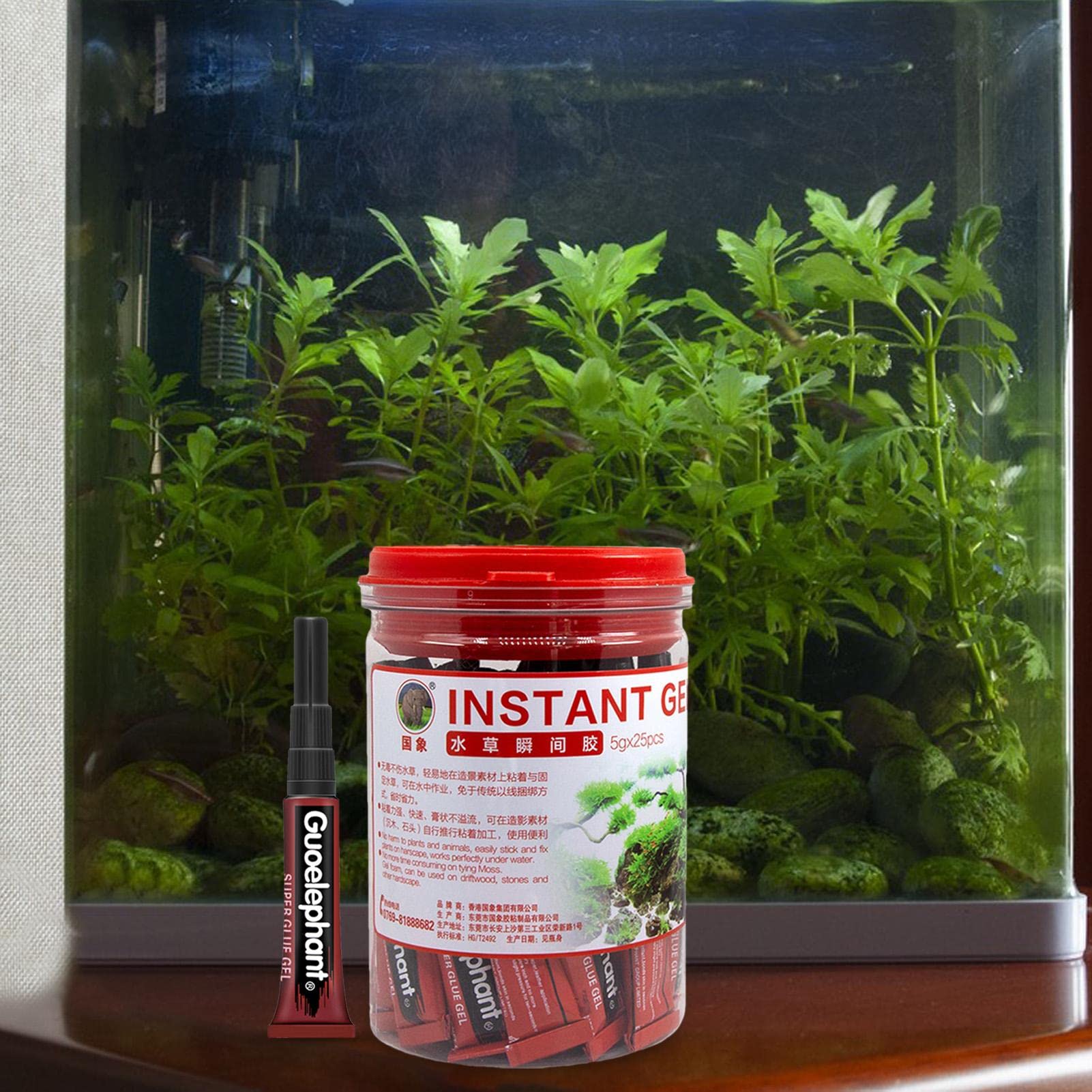 Colla Per Acquario 5 Pezzi - Sicura Per Pesci, Asciugatura Rapida Per Piante E Coralli - Foto 2