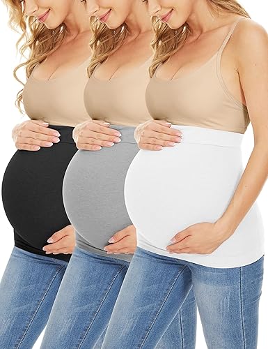 Rheane Banda de vientre de talla grande para embarazo, banda de embarazo para maternidad, soporte para el vientre, banda de apoyo para el embarazo,