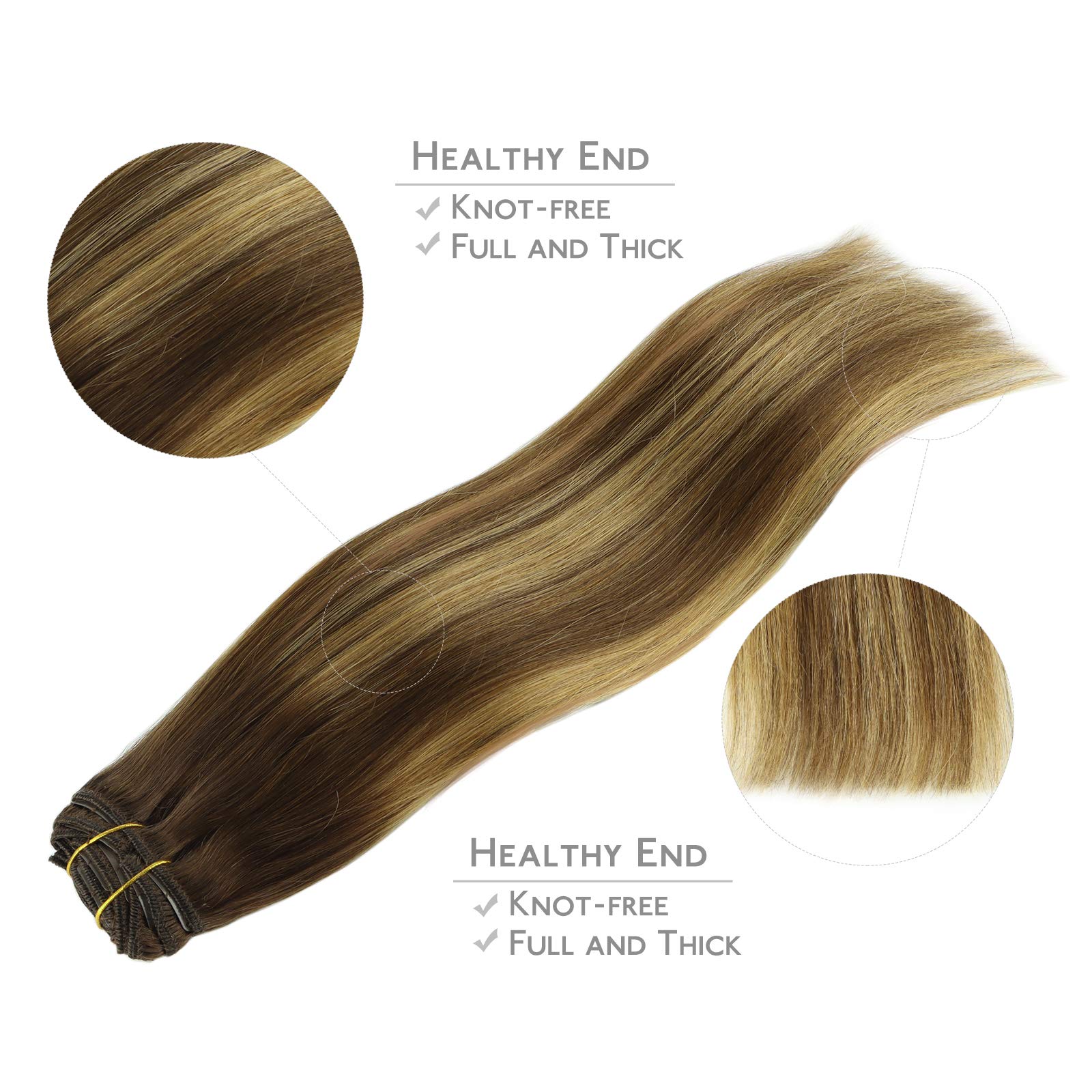 WENNALIFE Hair Extensions Clip In - Image 4