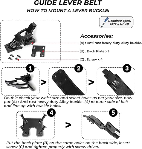 Miniatura 3 de Genuine Leather Lever Weight Lifting Belt 10mm Gym Belts Weight Lifting Belts for Men and Women Grain Leather Weightlifting Belt Workout Belt