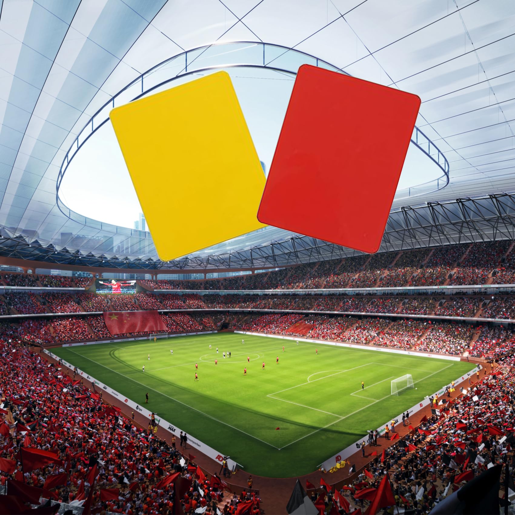Tarjetas de árbitro para Fútbol Fútbol, PVC Tarjeta Roja y Tarjeta Amarilla, Tarjetas Amarillas Rojas, con Tarjetas Arbitro Futbol Rojo y Amarillo