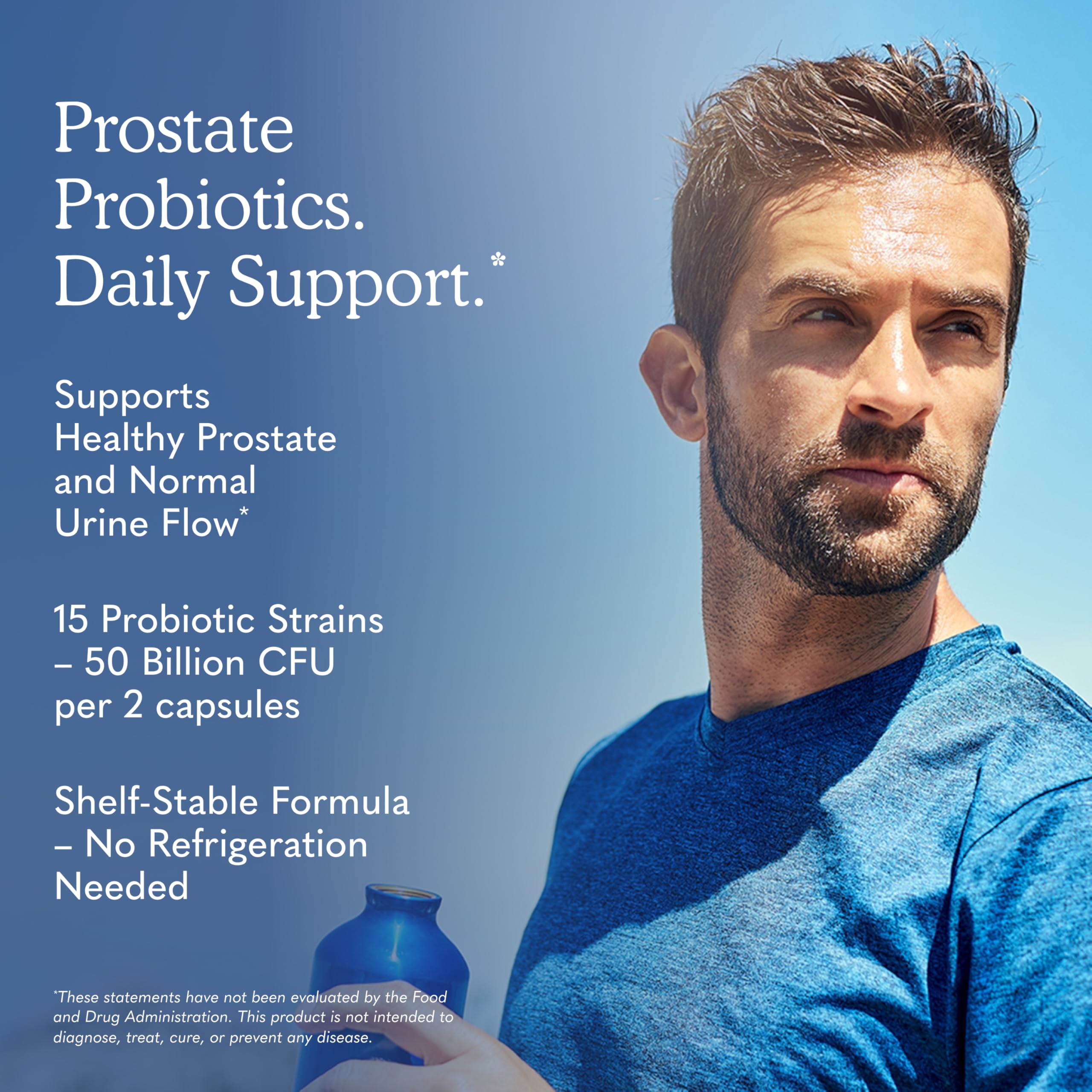 Garden of Life Dr. Formulated Probiotics Prostate+ 60 Capsules – Men's Daily Probiotic to Support Prostate, Digestive & Immune Health, Shelf-Stable Targeted Formula