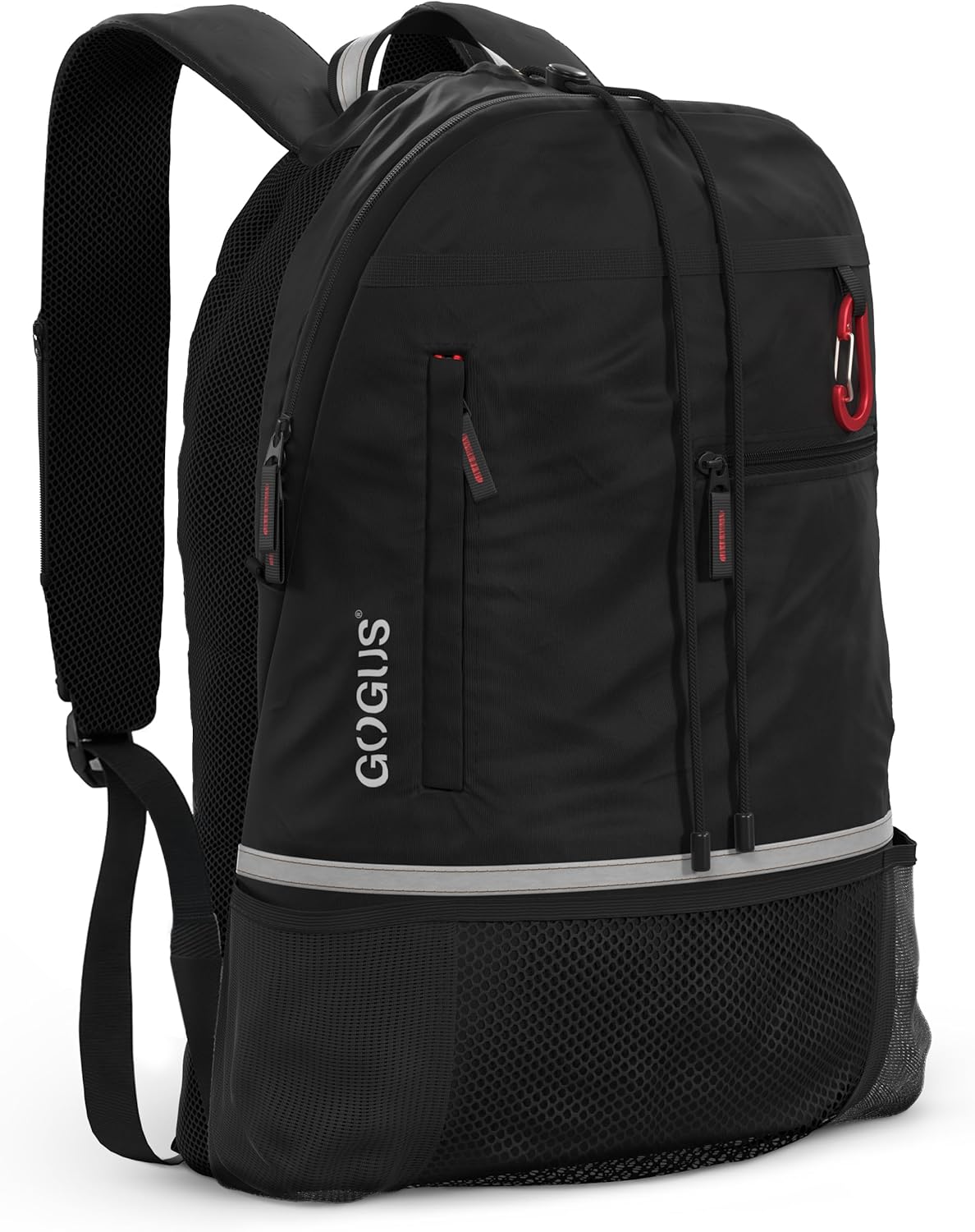 GOGUS Hybrid Gym Backpack for Men & Women - 18L Sports Backpack with Dual Water Bottle Pockets, Mesh Compartment for Gym, Travel - Water Resistant & Reflective Trim Workout Bag