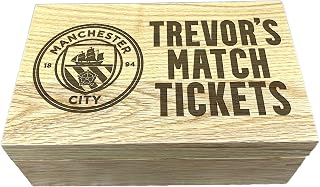 Match Tickets Memory Box Photos Football Team Crest Logo Memories Ticket Gift Personalised