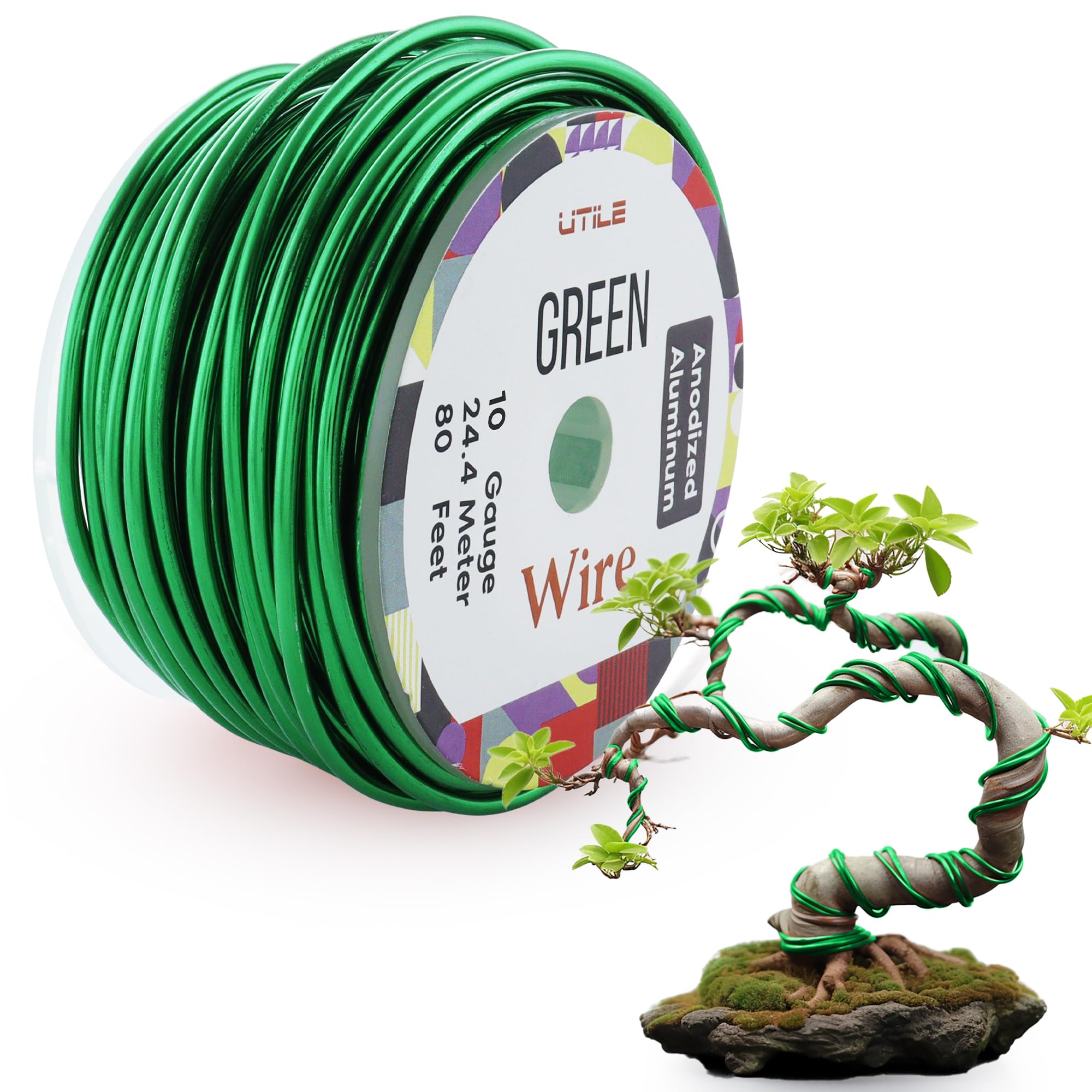 Anodized Aluminum 2.5mm Bonsai Training Wire 250g Large Roll (60 Feet