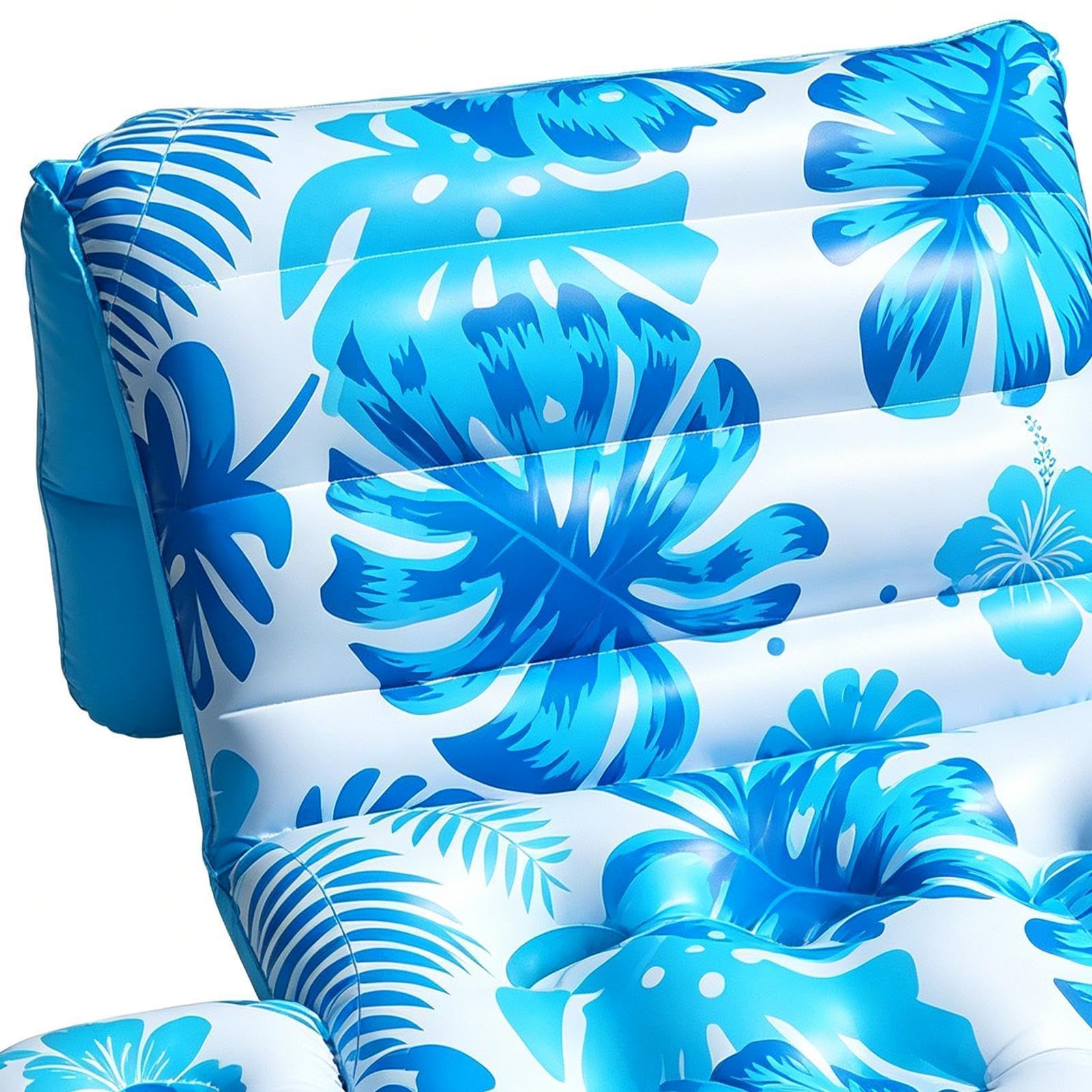 Flotteurs de Lac pour Adultes avec Porte-gobelet Chaise Lounge Gonflable | flottant hamac d'eau Pour lac plage jardin fête camping bronzage natation