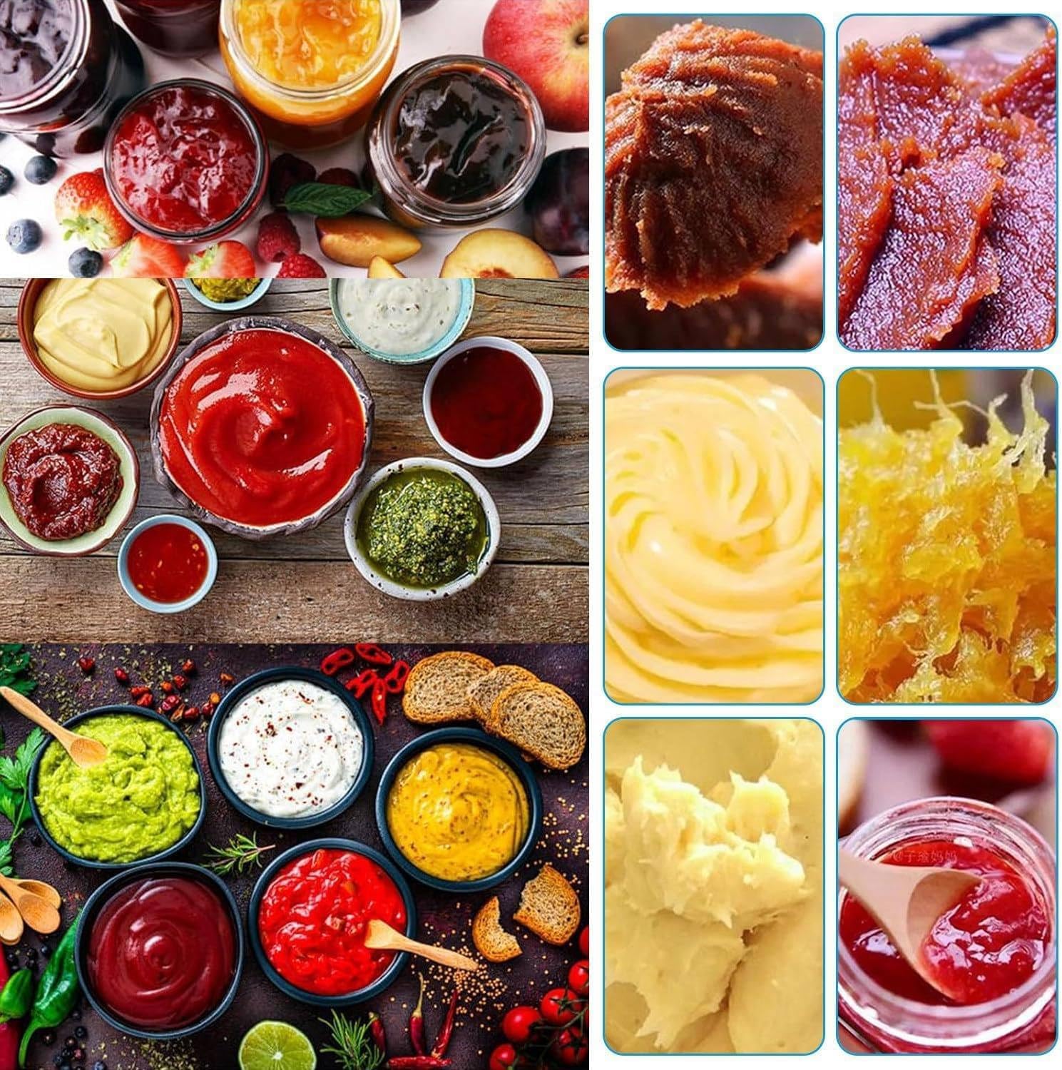 Mezclador de alimentos automático comercial, agitador de salsa de control inteligente para hacer mermelada, salsa y condimentos, varios tamaños para cocinar y mezclar eficientemente