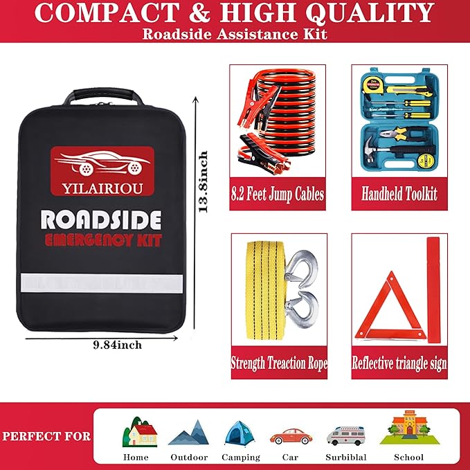 Kit de Emergencia para Carro HAIPHAIK con Cables Pasacorriente miniatura 5