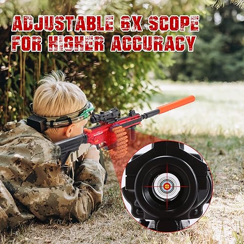 Miniatura 9 de Eaglestone Pistolas de juguete automáticas para niños, ametralladora de francotirador automático, 3 modos de expulsión de carcasa eléctrica de