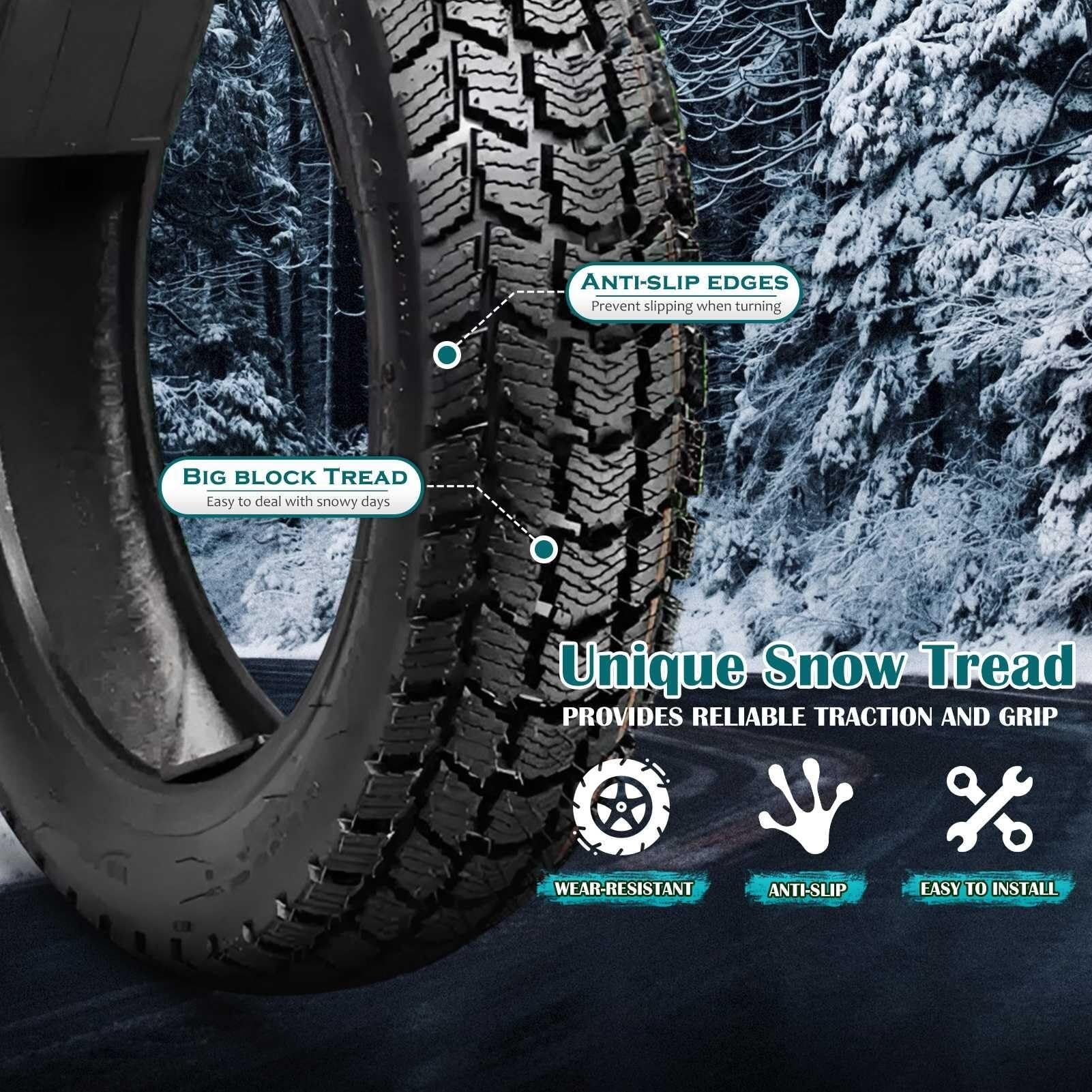 3.00-10 Opona Bez Dętka do Hulajnogi, 4 P.R. 42J 250 KPA, Opona Terenowa z Wzorem Gąsiennicowym, Odporna na Przebicia, do Motocykla, Kosiarki, ATV