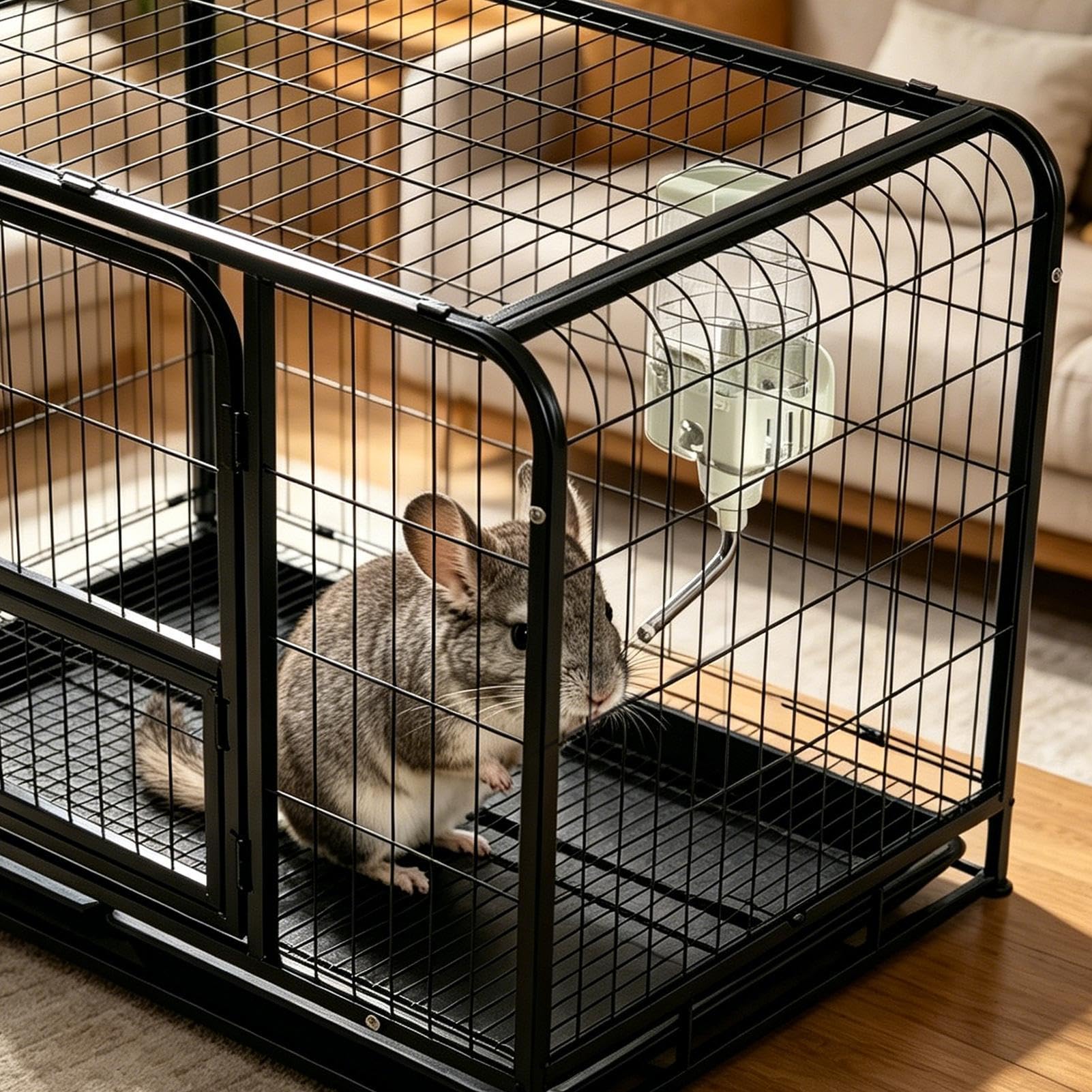 Bebedero Hámster Bebedero 750 ml Chinchilla | Dispensador Agua Hurón para Dueños de Mascotas Amantes de Animales Hogar Apartamento Salón Dormitorio Estudio