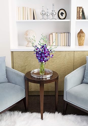 Miniatura 5 de KaBloom Flowers - Ramo exótico de orquídeas de zafiro de orquídeas azules de Tailandia con jarrón - Regalo para cumpleaños, simpatía, aniversario,