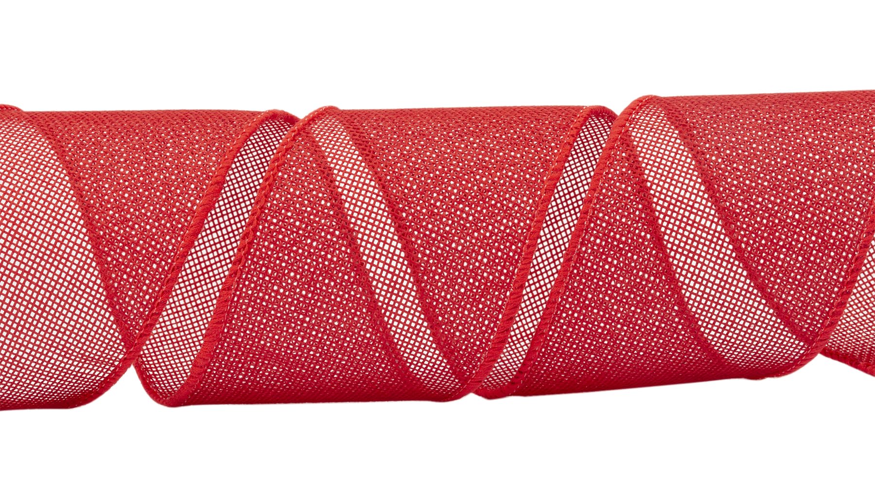 Zofrud Red Burlap Ribbon - 64mm x 9M - Image 2
