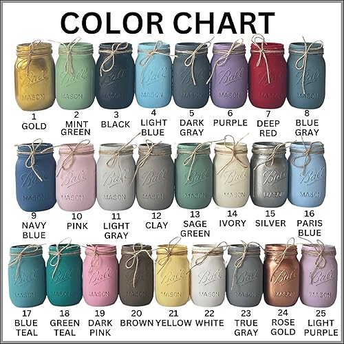 Miniatura 2 de Centros de mesa pintados para mesas, tarros rústicos para centros de mesa de boda, flores, elige cantidad y color, las flores artificiales son