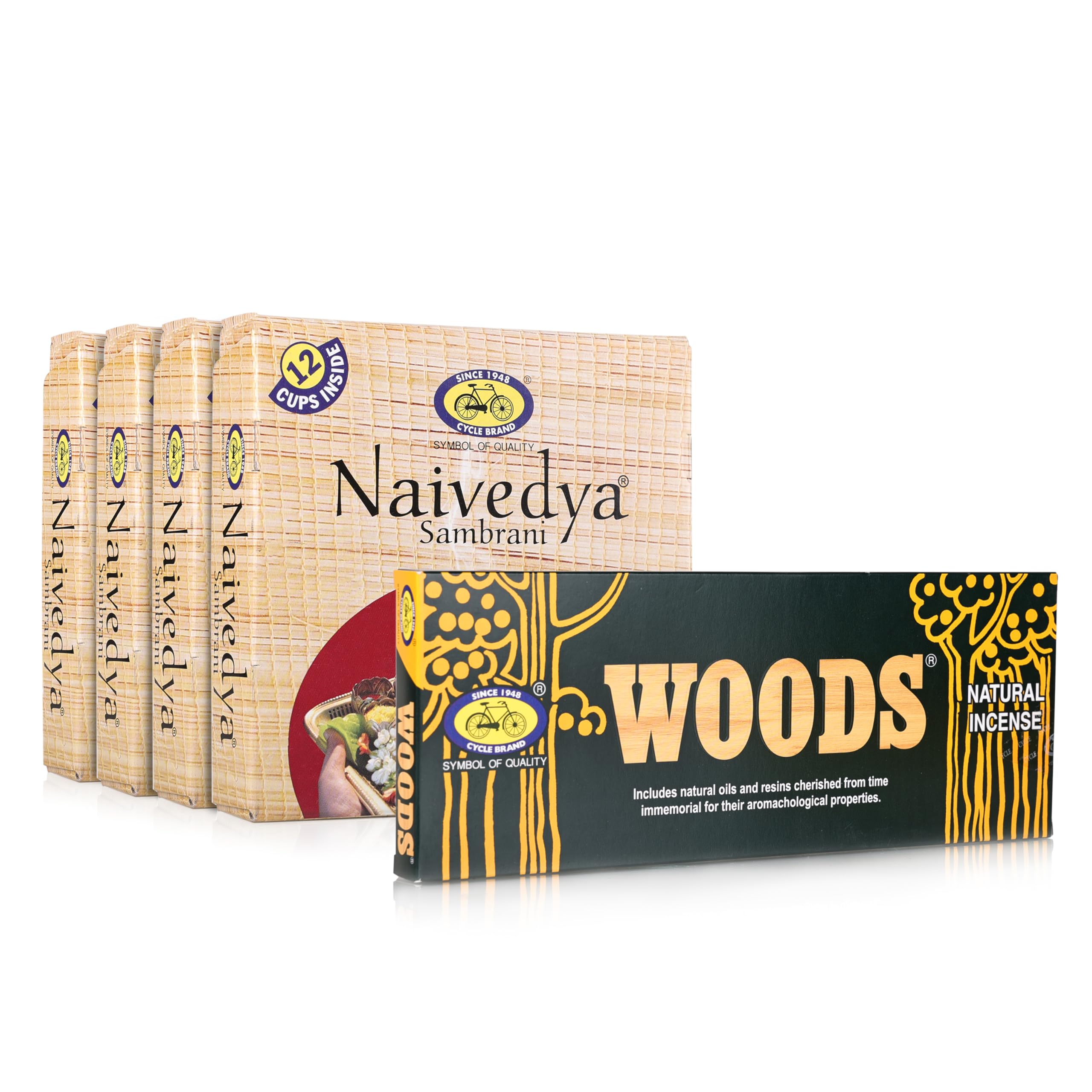 Cycle Pure Naivedya Sambrani Cups (48 pcs) + Woods Natural Incense Sticks (70g Sticks) I Dhoop Cups & Agarbatti Combo for Daily Puja Rituals | Natural Guggal Fragrance | Dhoop Havan Cups for Pooja (B0CSKCZBNV) Amazon Price History, Amazon Price Tracker