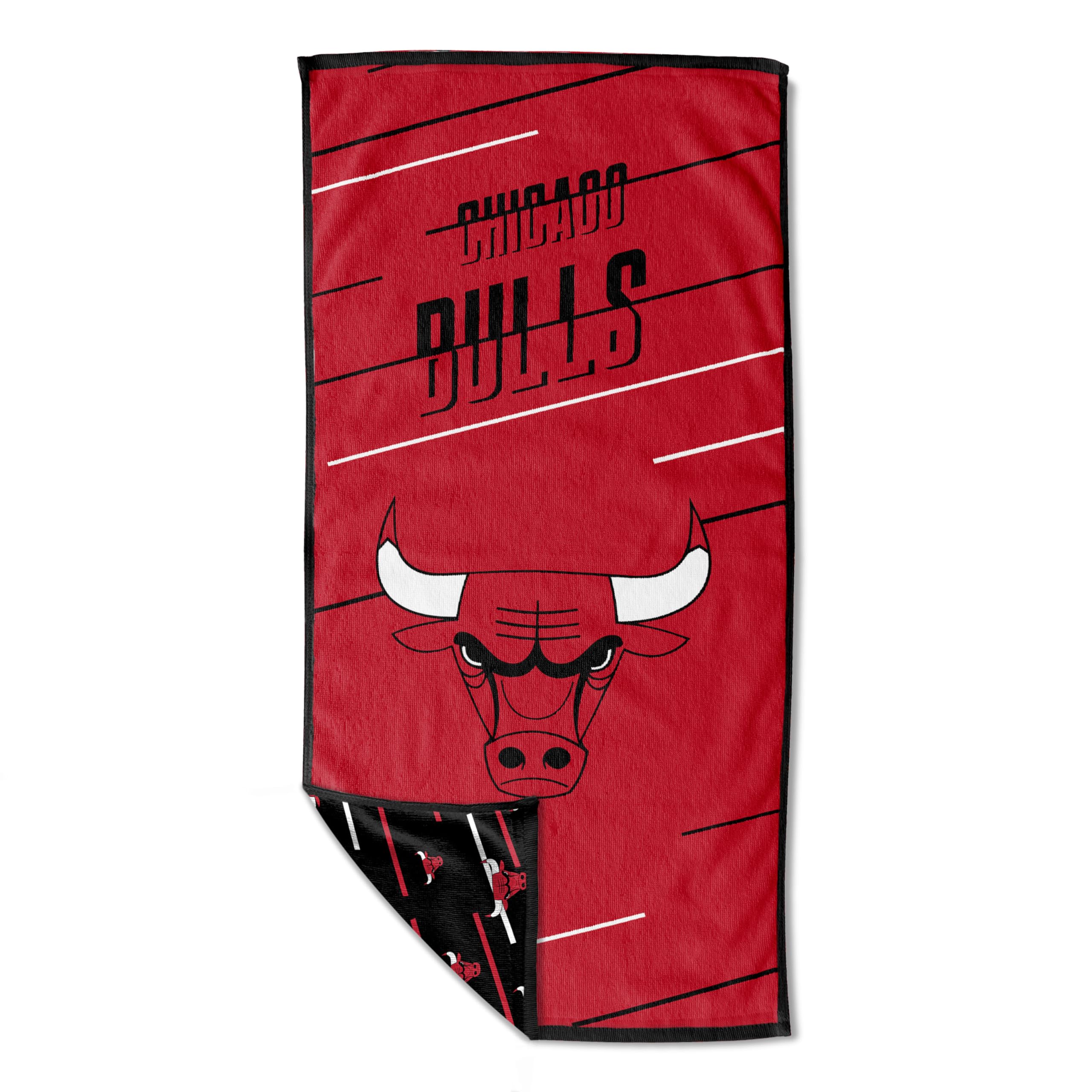 NORTHWEST NBA Splitter Beach Towel & Mesh Bag Set, Chicago Bulls