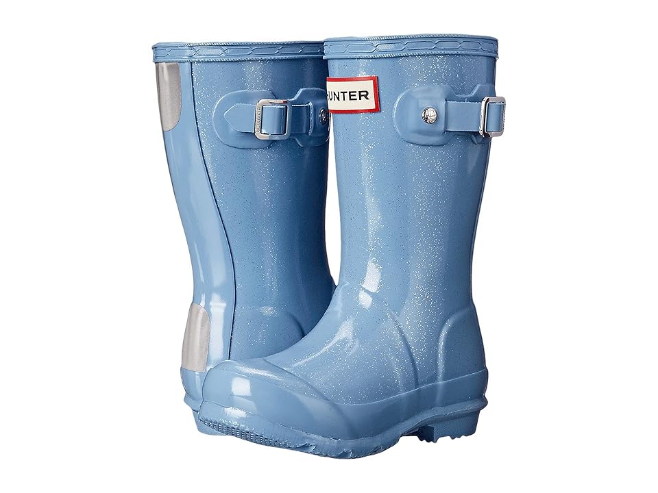 

Hunter Kids Original Kids' Glitter Finish Wellington Rain Boots (Toddler/Little Kid) (Blue Sky) Kids Shoes