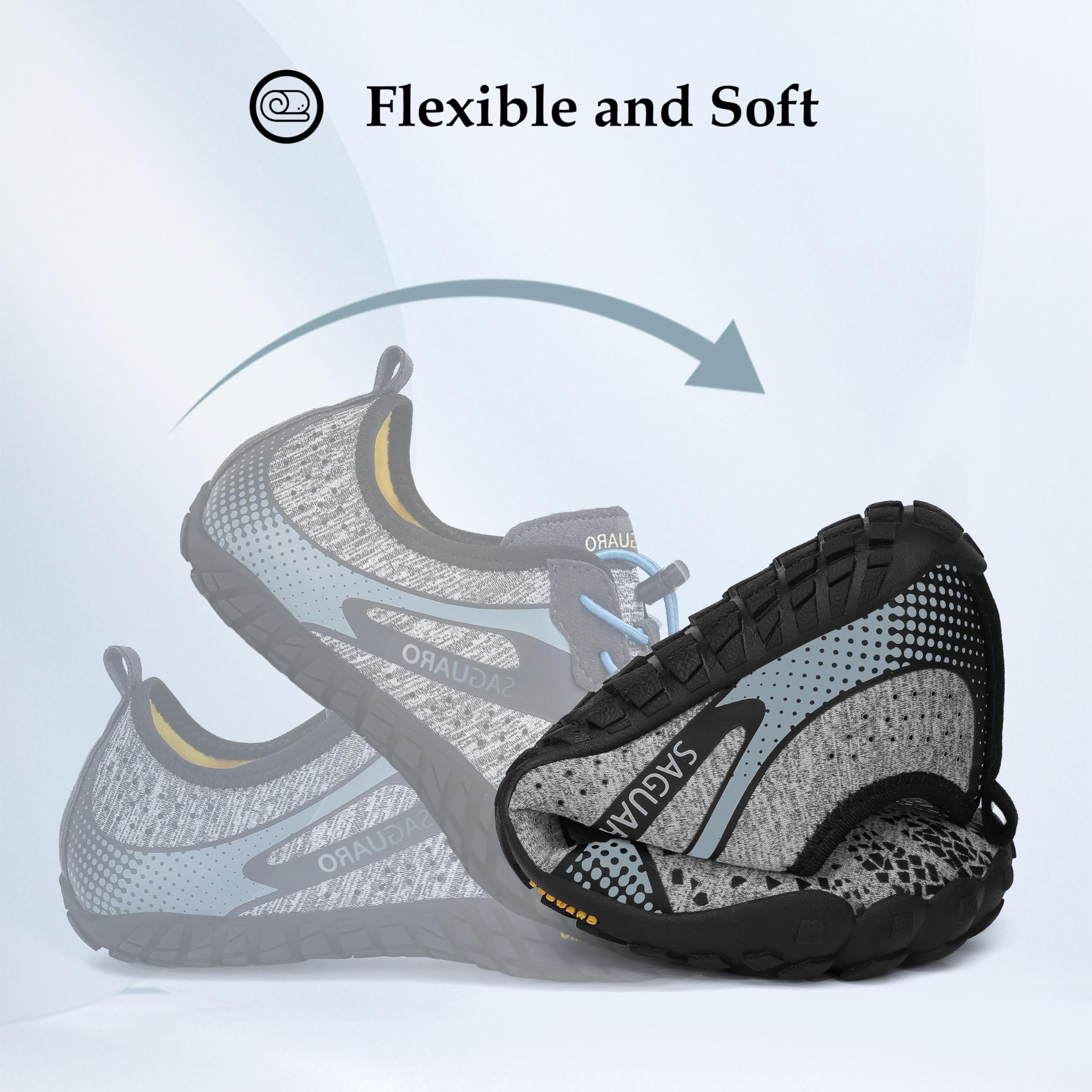 SAGUARO Scarpe Barefoot Minimaliste Uomo Scarpe da Trail Trekking Scarpette da Scoglio