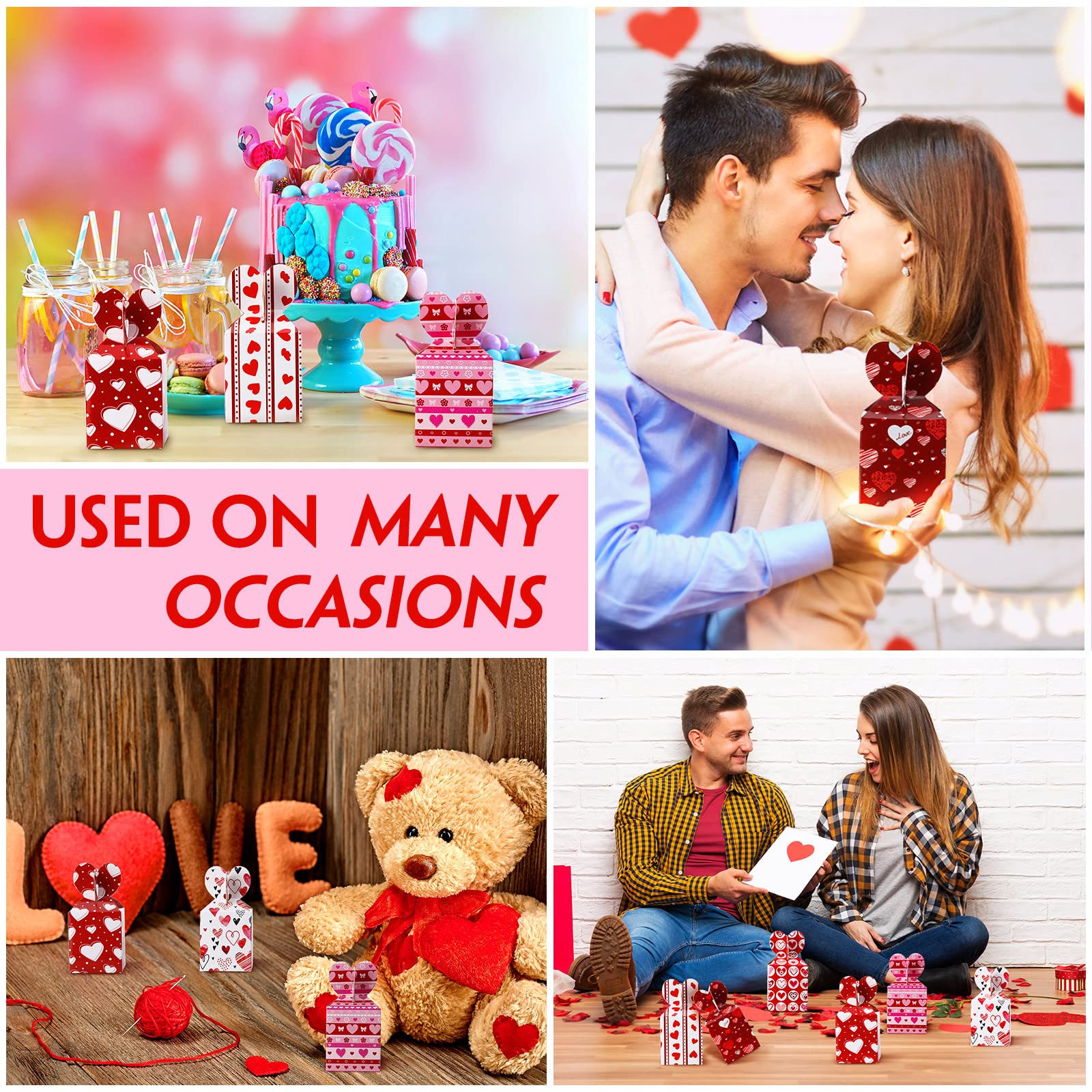 Valentine's Day Cookie Boxes - 24 Assorted Styles -5