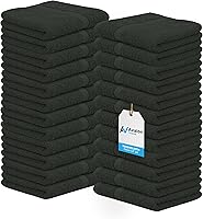 Vista 14 de Avalon Towels Toallitas de Algodón – (Paquete de 24) Tamaño 12x12 Pulgadas, 100% Algodón Hilado en Anillo, Toallitas Faciales Suaves y Absorbentes