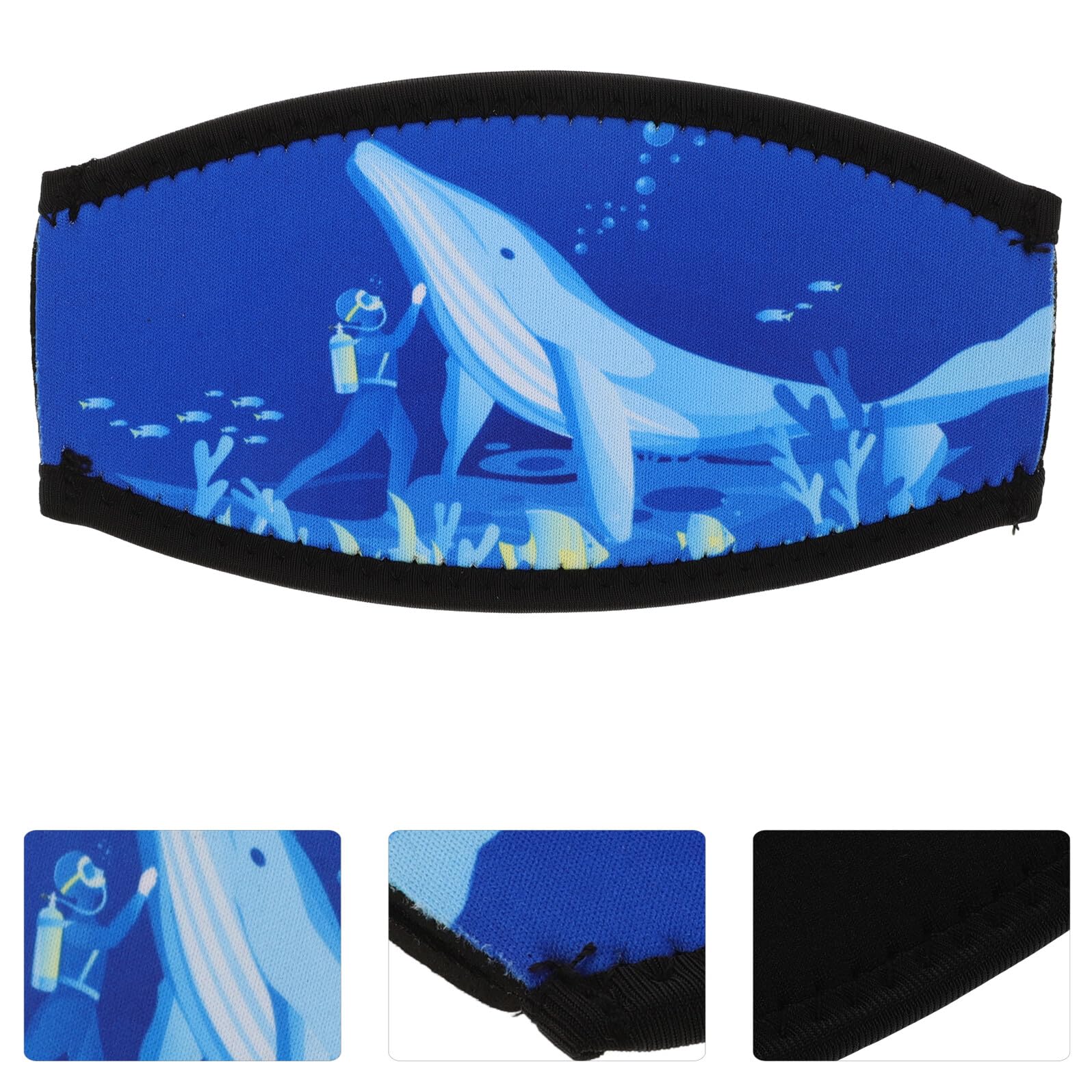 FOMIYES Copricinturino per Maschera Subacquea in Neoprene a Doppio Strato Cinturino per Occhiali Protezione Chioma Fascia Morbida e Regolabile per Snorkeling e Immersioni