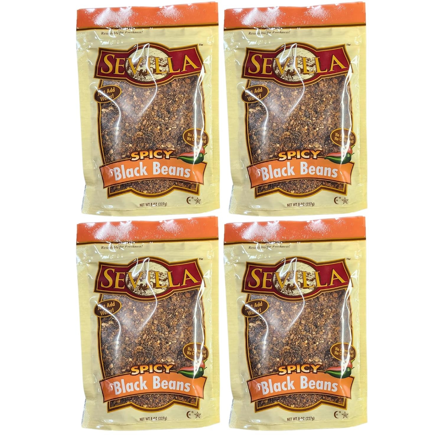 Generic Redfried Beans Dehydrated 8 oz (4 PACK) Fast Cooking! (8 Ounce (Pack of 4), Spicy Refried Beans)